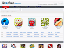 Tablet Screenshot of brothergames.com